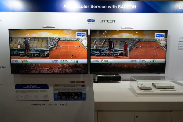 사피온과 캐스트닷에라가 ‘국제방송장비전시회(NAB) 2022’에서 사피온의 X220을 탑재한 ATSC 3.0 기반 방송 장비를 시연했다.