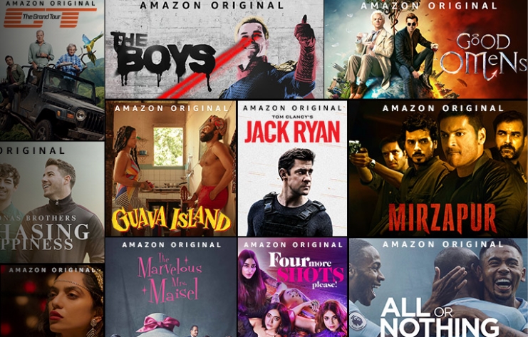 아마존 프라임에서 안내하는 영화 목록들. 사진=아마존프라임