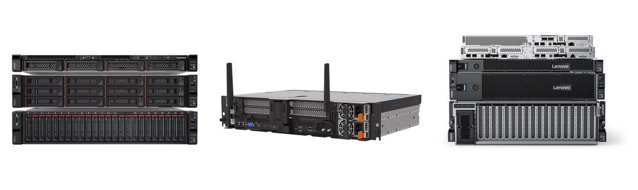 레노버 인프라스트럭처 솔루션 V3 포트폴리오 (왼쪽부터) 씽크애자일(ThinkAgile), 씽크엣지(ThinkEdge), 씽크시스템(ThinkSystem)