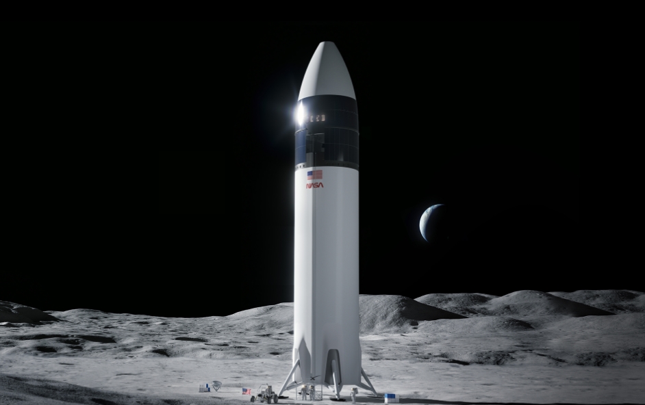 스페이스X와 나사의 달 착륙 프로그램 우주선. 사진=스페이스X