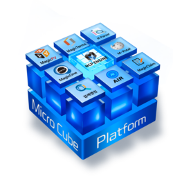 메인라인은 자동차손해배상진흥원에 ‘엠포탈(M-Portal)’ 솔루션을 공급했다. 사진은 메인라인이 자체 개발한 MCP(Micro Cube Platform) 소개 이미지.