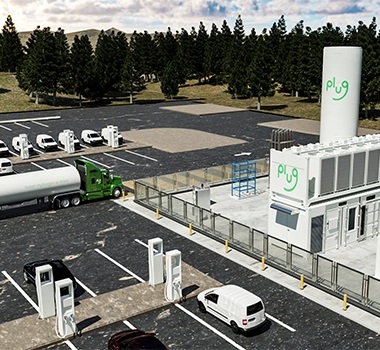 플러그파워가 상용화한 녹색수소 자가발전 전기차 충전소