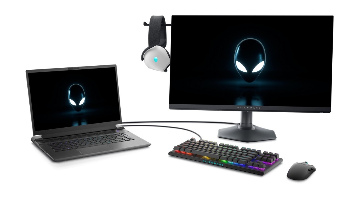 에일리언웨어 27형 게이밍 모니터 AW2724HF(오른쪽)