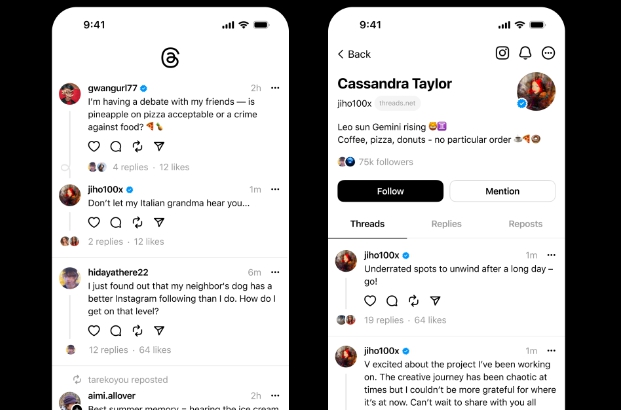 메타 스레드 화면. 사진=메타