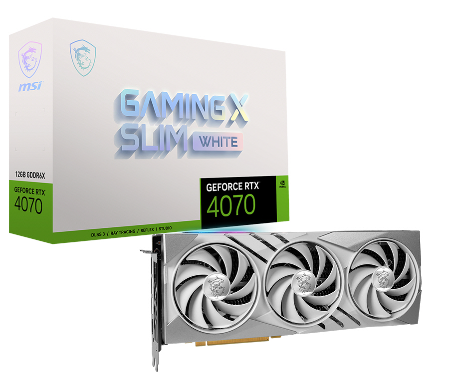 MSI 지포스 RTX 4070 게이밍 X 슬림 화이트 트라이프로져3