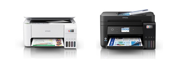 에코탱크 복합기 L3256(왼쪽), 에코탱크 팩스복합기 L6290