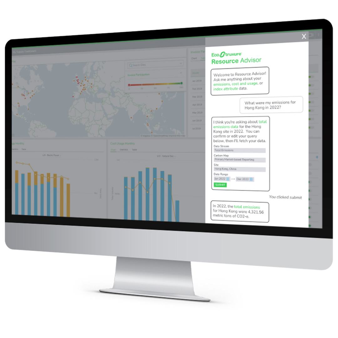 슈나이더일렉트릭이 대화형 AI 도구 ‘에코스트럭처 리소스 어드바이저 코파일럿’을 선보인다.