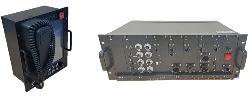 (왼쪽부터) 차량조작반(TRCP)과 차량인터페이스장치(TICS)