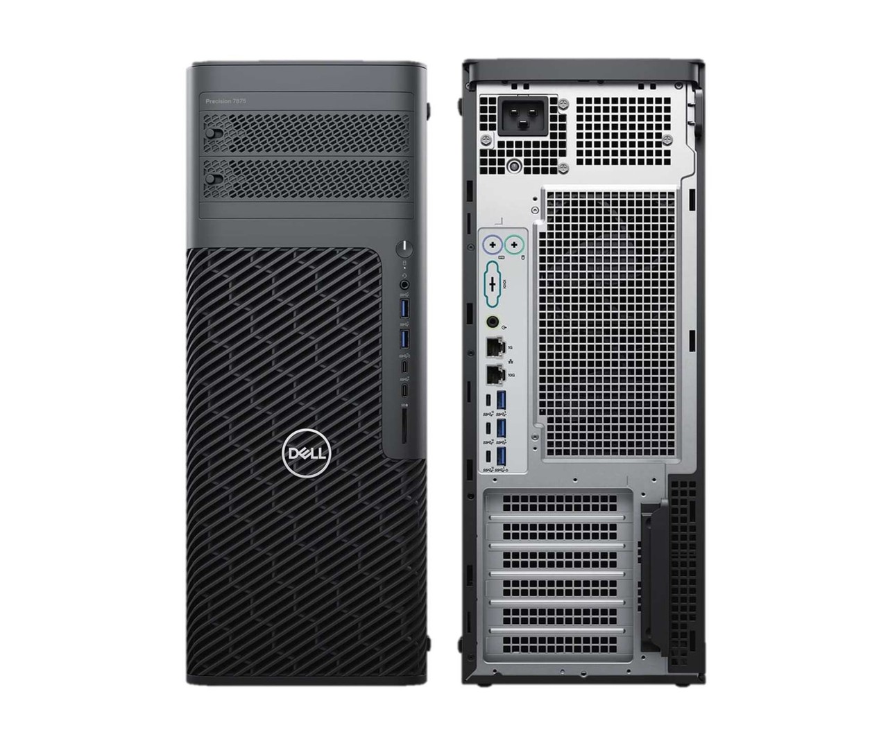 델 프리시전 7875 타워 전면 및 후면