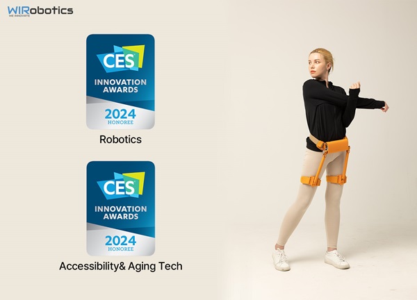 위로보틱스의 웨어러블 로봇 ‘윔(WIM)’이 2024 CES 혁신상 2개 부문에서 수상했다.
