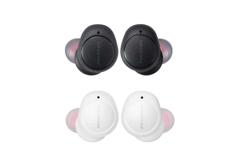 피아톤 ‘보노버즈 플러스’ 이어버드 - 스페이스 블랙(위), 플로럴 화이트(아래)