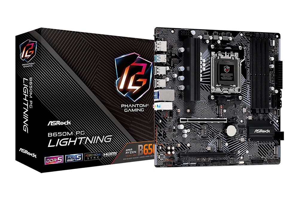 대원씨티에스가 국내 공급하는 애즈락 B650M PG Lightning 메인보드