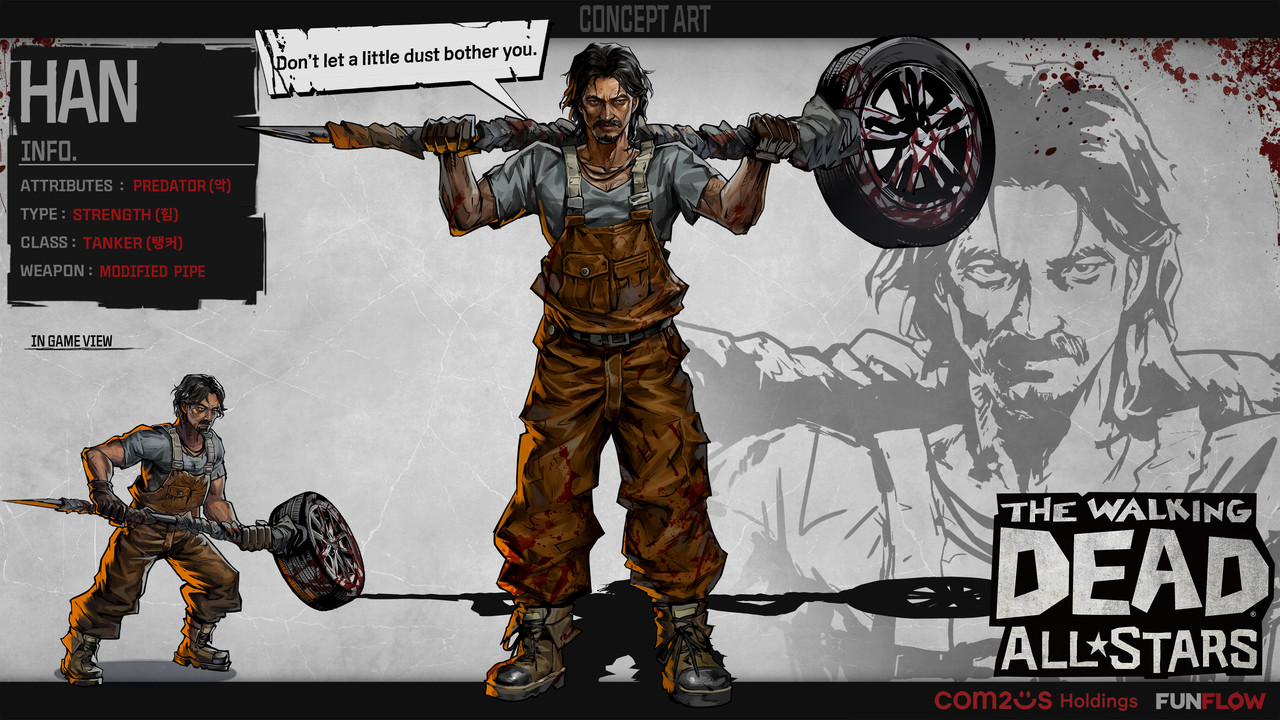 워킹데드: 올스타즈 신규 캐릭터 ‘한’