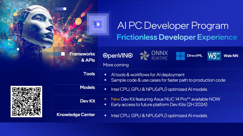 인텔이 AI PC 소프트웨어 개발자 및 하드웨어 벤더를 위한 신규 프로그램을 발표했다.