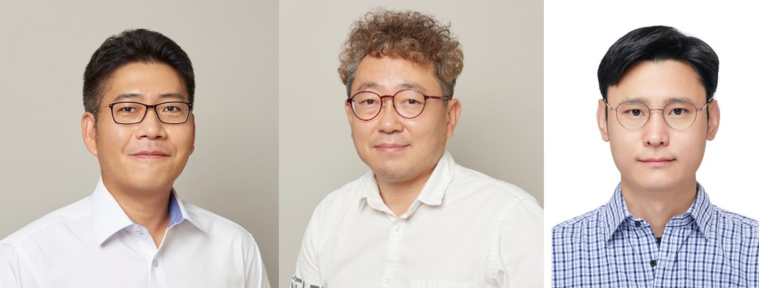 (왼쪽부터) 인포뱅크 홍승표 아이컴 대표, 홍종철 아이엑셀 대표, 자이냅스 강진범 CTO