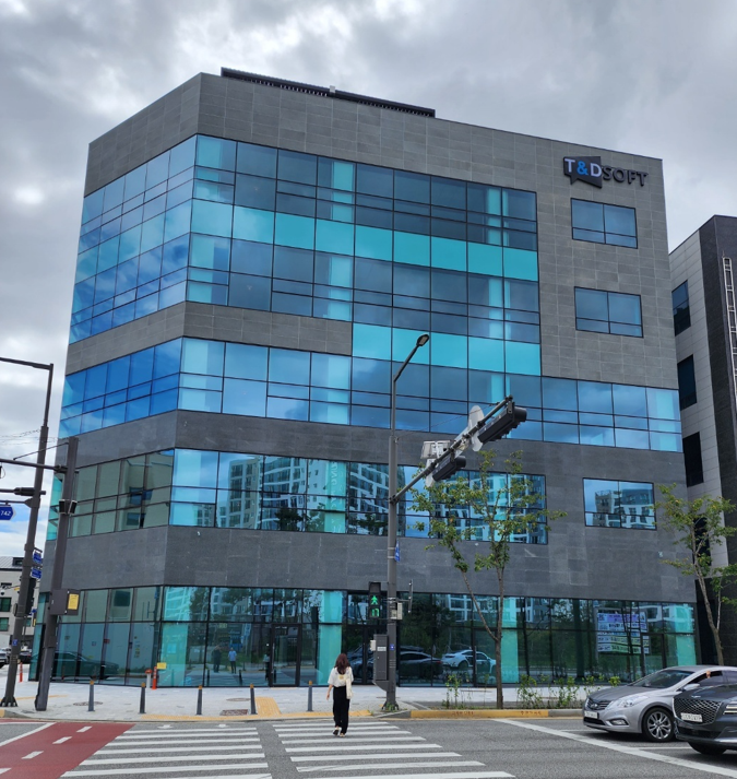 올해 창립 10주년을 맞이한 티앤디소프트는 지난해 신사옥으로 이전했다. 사진은 티앤디소프트의 신사옥 전경.