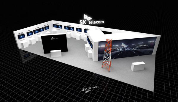SKT 안전보건전시 부스 조감도.