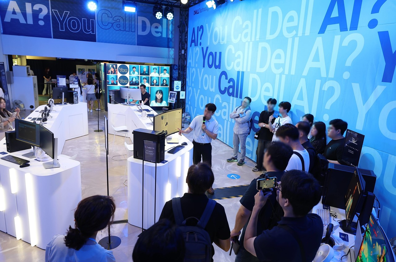 델 테크놀로지스 AI PC 팝업 체험존 시연