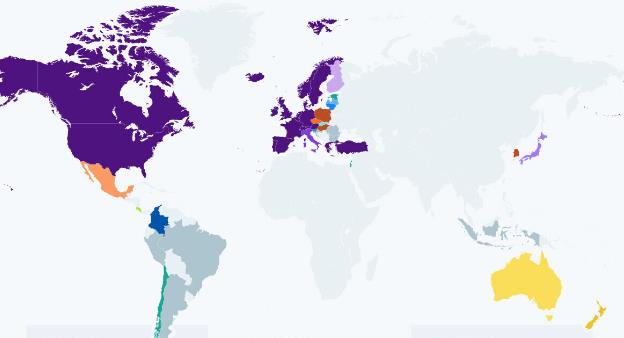 OECD 회원국 현황. 이미지=WEF