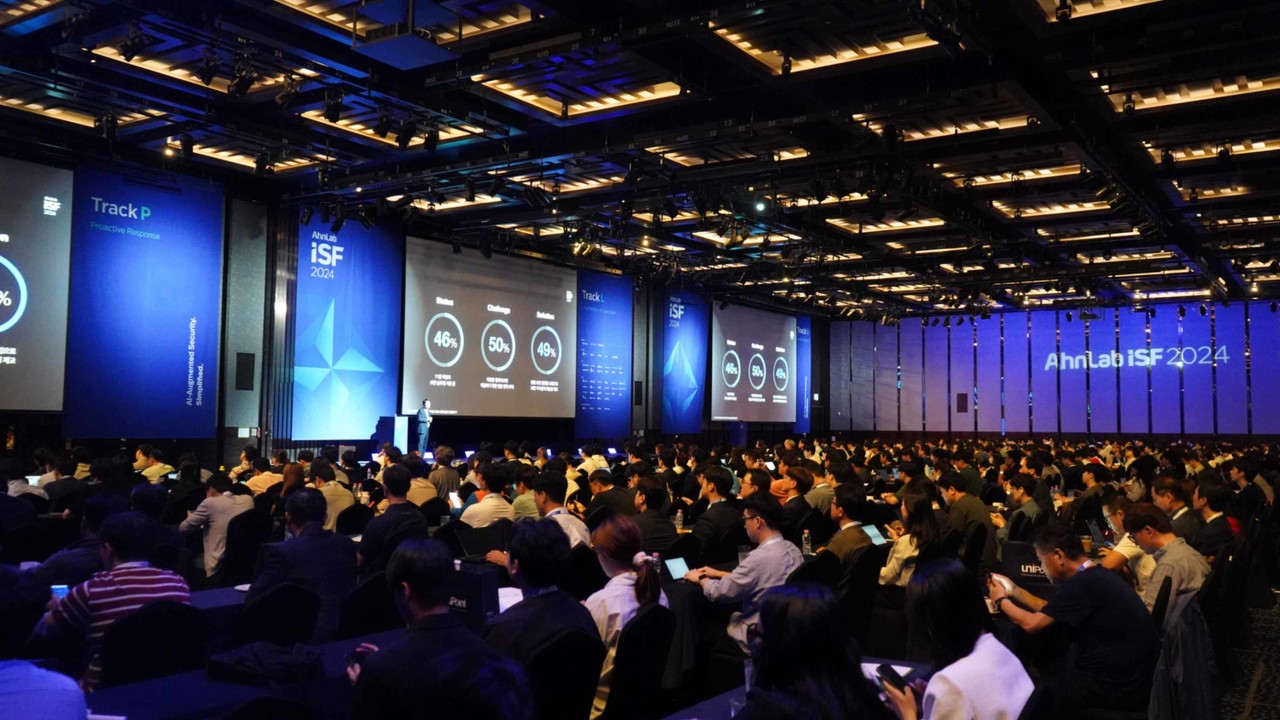 안랩이 26일 통합 보안 전략 컨퍼런스 ‘안랩 ISF 2024’를 그랜드 인터컨티넨탈 서울 파르나스에서 개최했다.