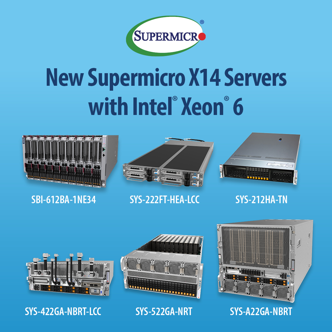 인텔 제온 6 프로세서 기반 신규 슈퍼마이크로 X14 서버