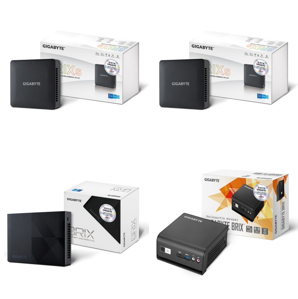 대원씨티에스가 공급하는 기가바이트 브릭스 라인업 제품 4종