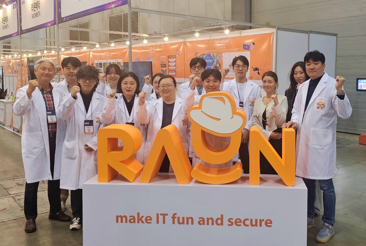 라온메타가 실습 콘텐츠 파트너사와 2024 디지털미디어테크쇼에 동반 참가했다.