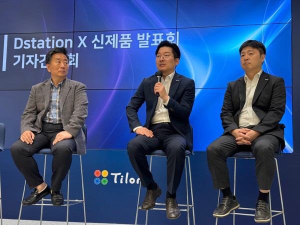 디스테이션X와 관련한 질문에 대해 최백준 대표가 답변하고 있다. (사진=나호정 기자)