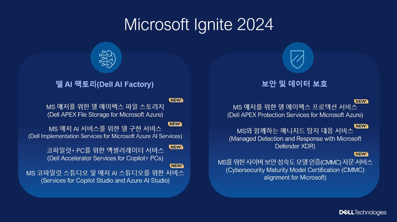 MS 이그나이트에서 발표한 델 신규 솔루션 및 서비스