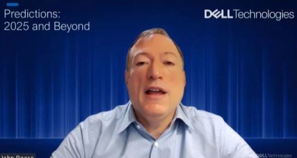 델 테크놀로지 존 로즈 CTO가 발표하고 있는 모습.
