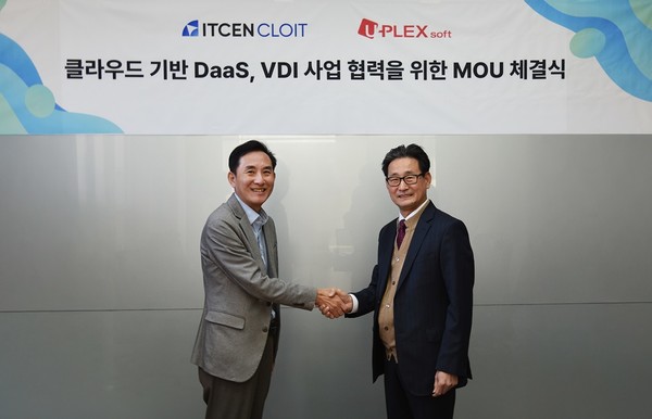 클로잇 김진규 부사장(왼쪽), 유플렉스소프트 김병섭 대표