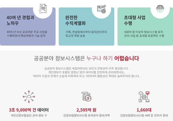  아이티센엔텍 공공사업 강점 (출처: 아이티센엔텍)