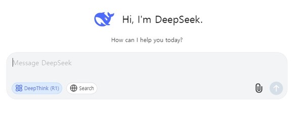 딥시크 이용 화면