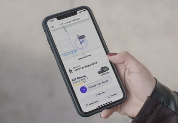 리프트가 제공하는 자율주행 로보택시 서비스 앱. 사진=리프트