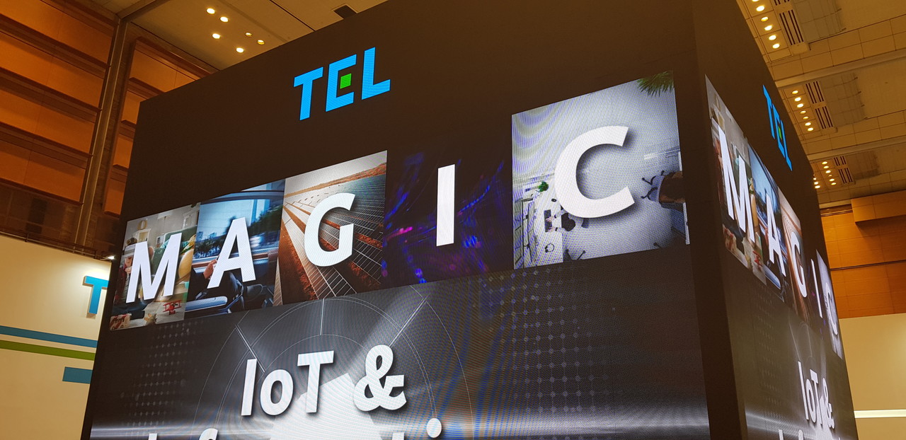 역대 최대 부스로 참여한 도쿄일렉트론(TEL)의 전시 타워. 사진=조민수