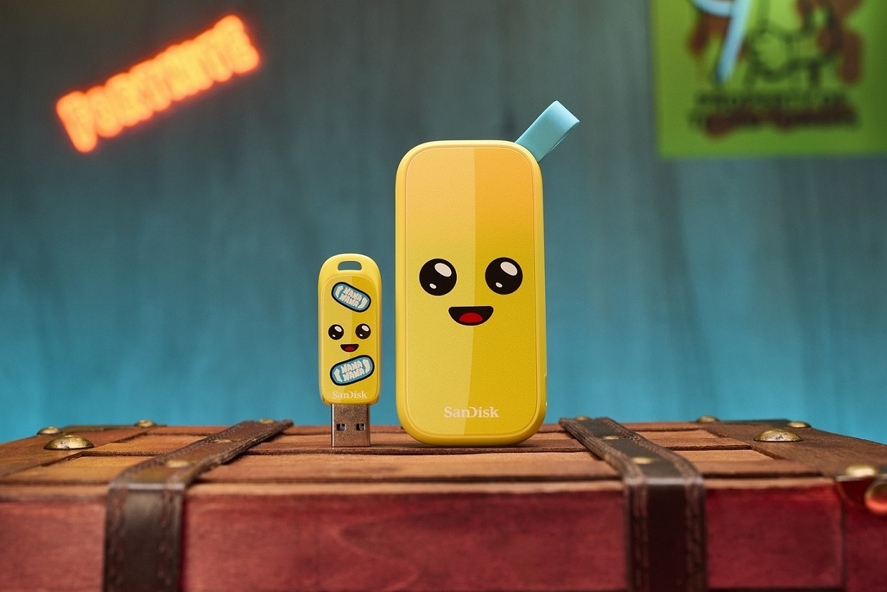 샌디스크 포트나이트 USB 플래시 드라이브 필리 에디션, 샌디스크 포트나이트 포터블 SSD 필리 에디션 (출처=샌디스크)