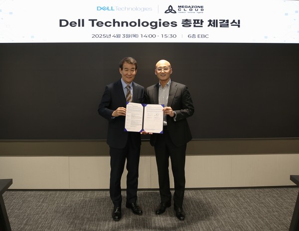 한국 델 테크놀로지스 김경진 총괄사장(왼쪽), 메가존클라우드 염동훈 대표