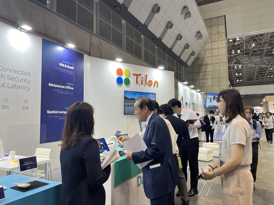 틸론의 지난 ‘재팬 IT 위크 스프링 2024’ 참가 모습