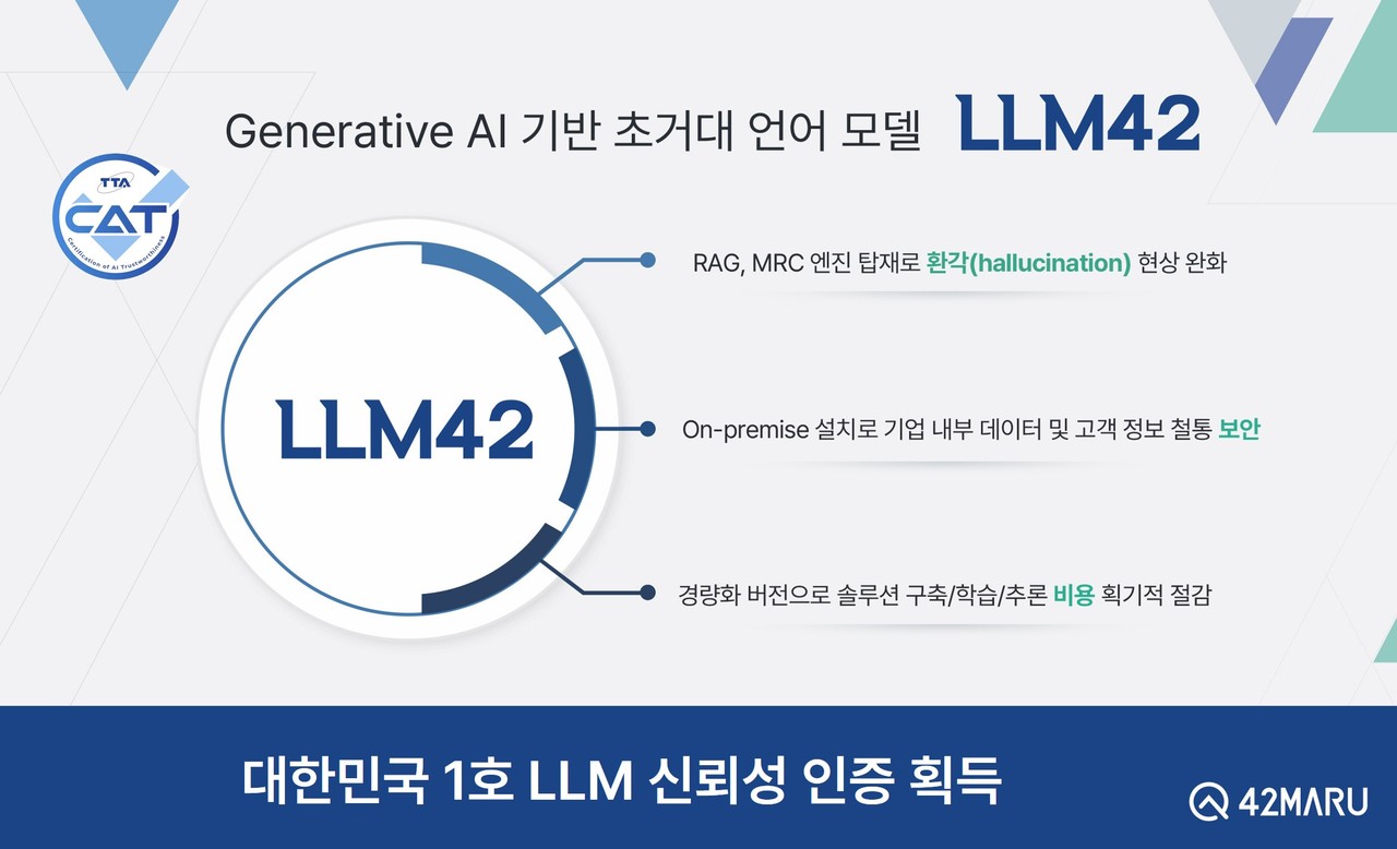 포티투마루가 '2025 월드IT쇼'서 대한민국 1호 LLM 신뢰성 인증 모델을 선보인다.