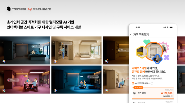 로보톰의 스마트 가구 서비스 (출처=로보톰)