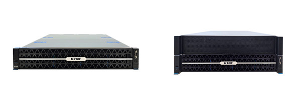 이번 세미나에서는 별도 전시공간을 마련해 다양한 제품을 직접 체험할 수 있도록 했다. 왼쪽부터 x86 서버 ‘KR580S3’와 GPU 서버 ‘KH590S3’ 제품 이미지.