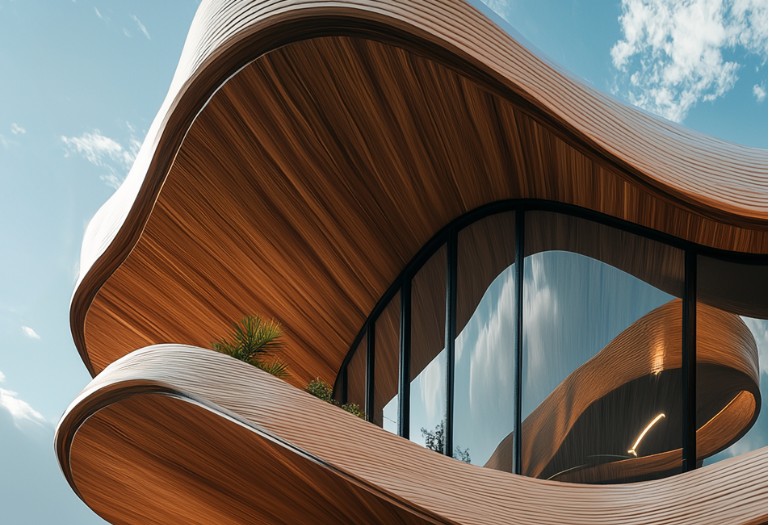 슈퍼우드를 활용한 건축. 사진=인벤트우드