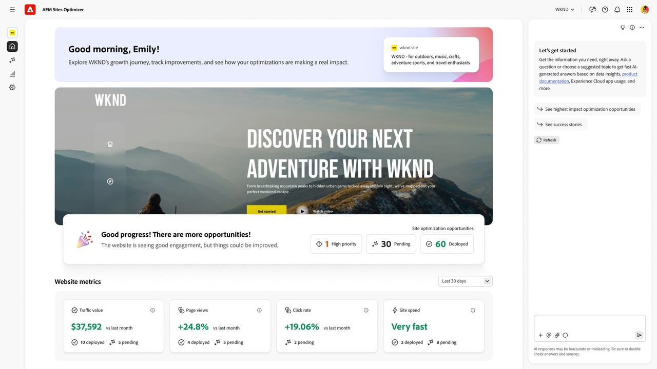 어도비는 기업용 ‘어도비 익스피리언스 클라우드(Adobe Experience Cloud)’와 AI 에이전트를 공개했다.