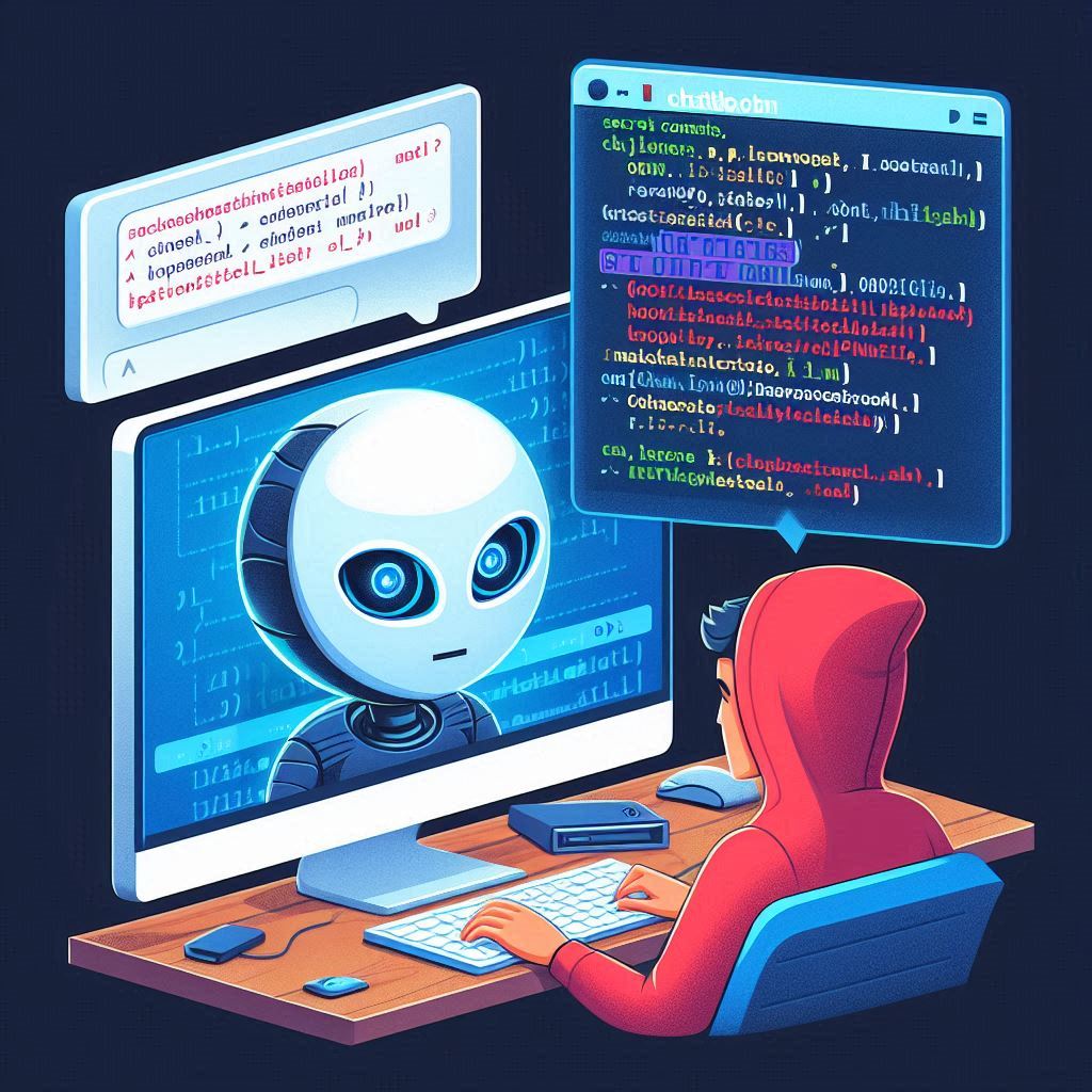 프롬프트 인젝션을 주제로 마이크로소프트 디자이너를 통해 생성한 이미지