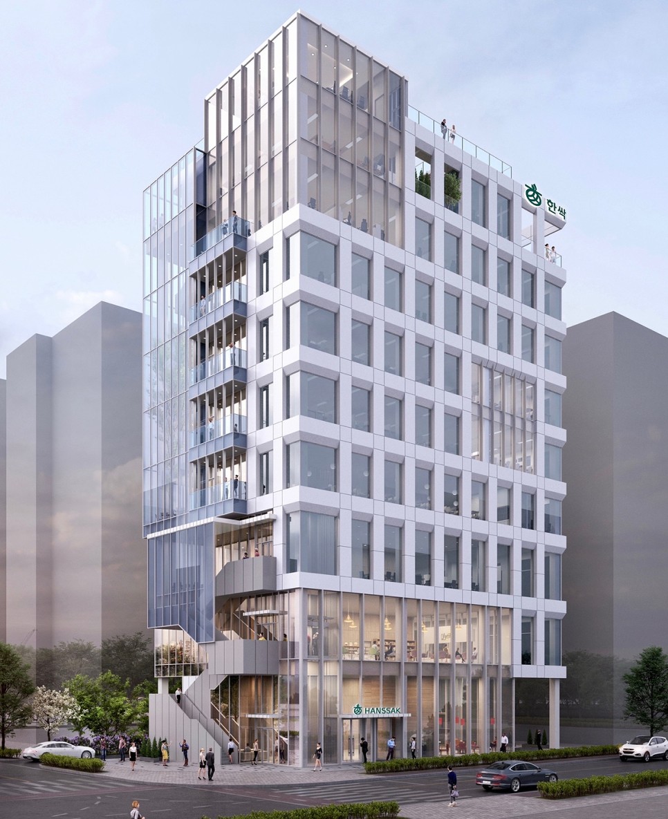 한싹 고덕비즈밸리 신사옥 투시도 (사진=한싹)