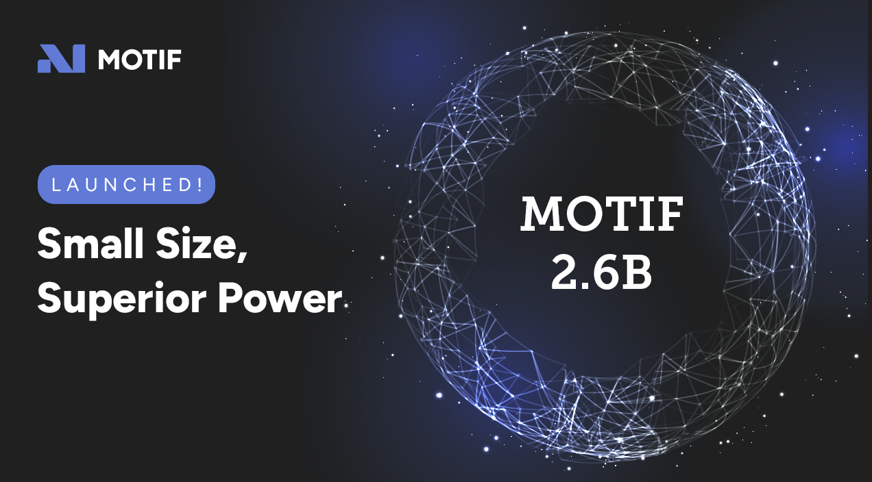 모티프테크놀로지스가 소형언어모델(sLLM) ‘모티프 2.6B’를 오픈소스로 허깅페이스에 공개한다.