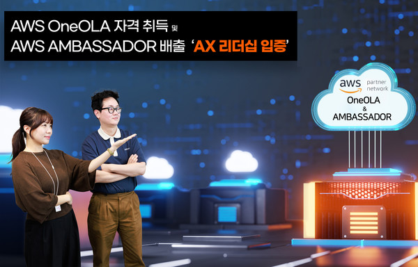 SK AX가 AWS 원올라 자격을 취득하고 AWS 앰버서더도 배출했다.