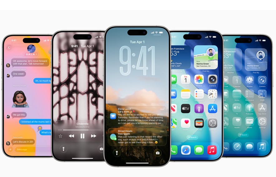 애플이 새로 공개한 iOS 26 업데이트 화면. 사진=애플