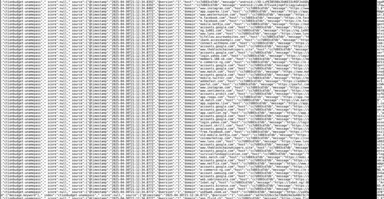 사이버뉴스에서 공개한 유출 데이터셋 스크린샷. ‘accounts.google.com’ 등 주요 서비스의 로그인 페이지 URL이 포함된 사실을 확인할 수 있다. (사진=사이버뉴스)