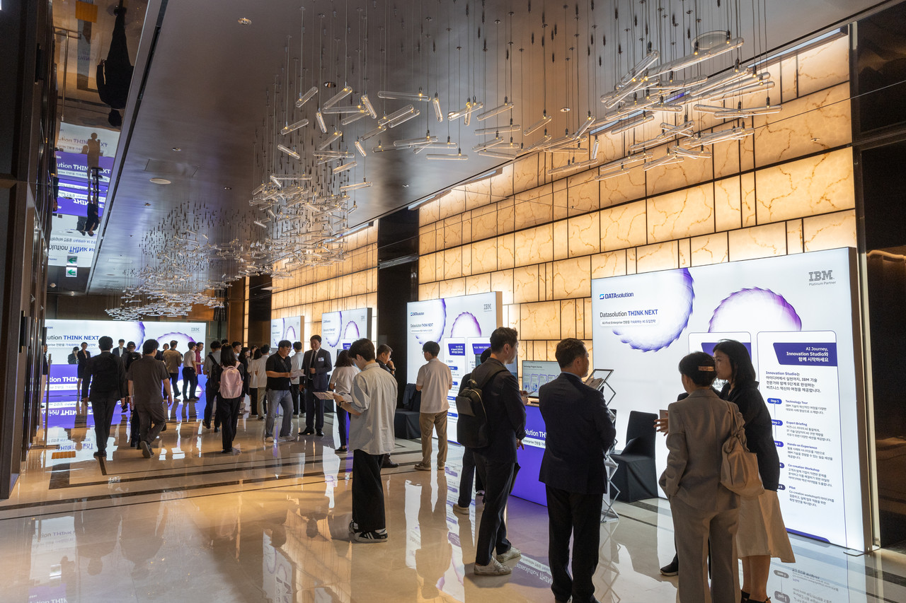 지난달 12일 열린 ‘데이타솔루션 싱크 넥스트’ 부스 현장 (사진=데이타솔루션)